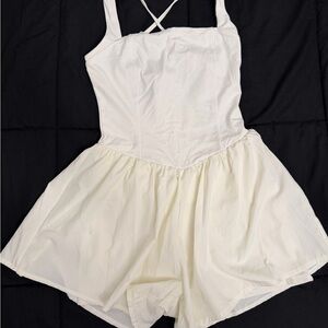 Women's Square Neck Sleeveless Romper Jumpsuit with pockets